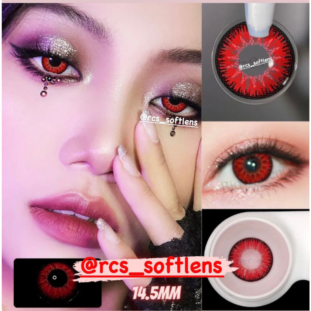 RCS✔️ NEW ARRIVAL - Softlens Cosplay merah minus -1.00 s/d -8.00