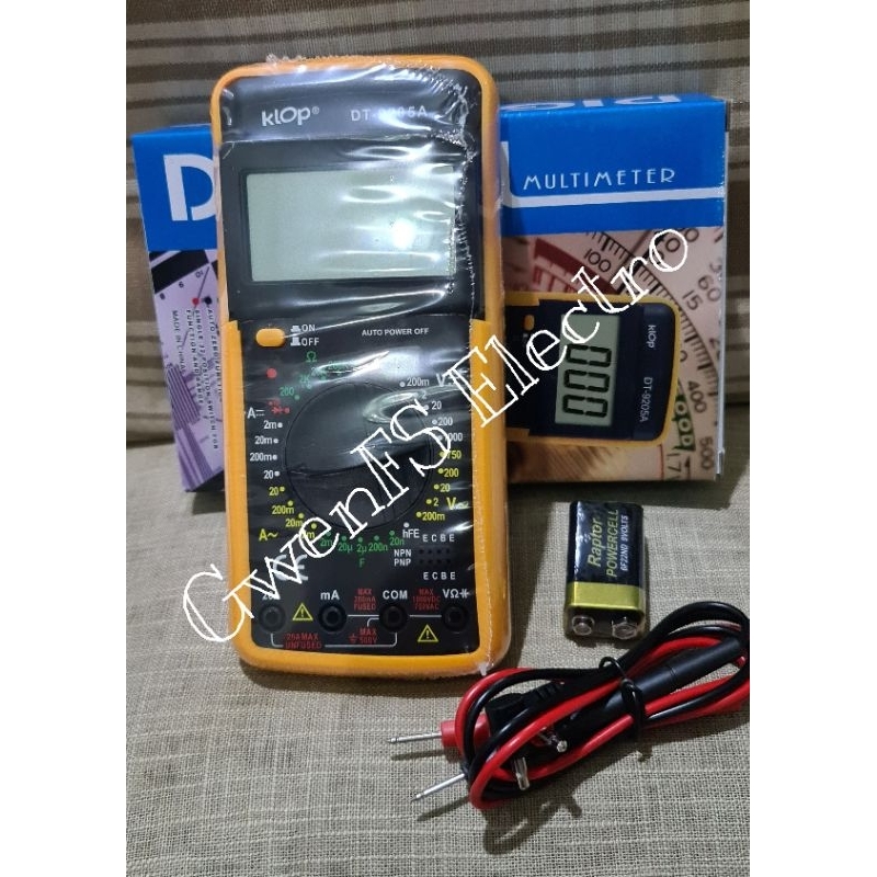 Multi Tester Digital DT9205A