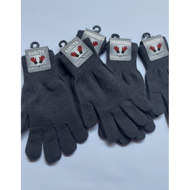 1PASANG SARUNG TANGAN RAJUT.FUL POLO ABU TUA.PRIA/wanita.DEWASA