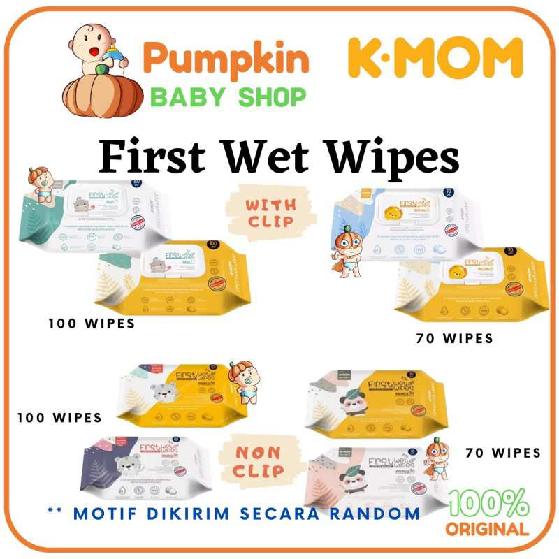 K-MOM First Wet Wipes 70s and 100s / Kmom Wipes