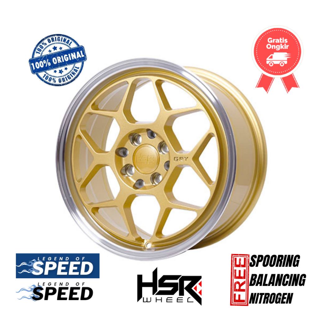 Velg HSR Ring 16 GRY ( Confero, Ignis, Datsun Go, Jazz, Calya, March Dll )