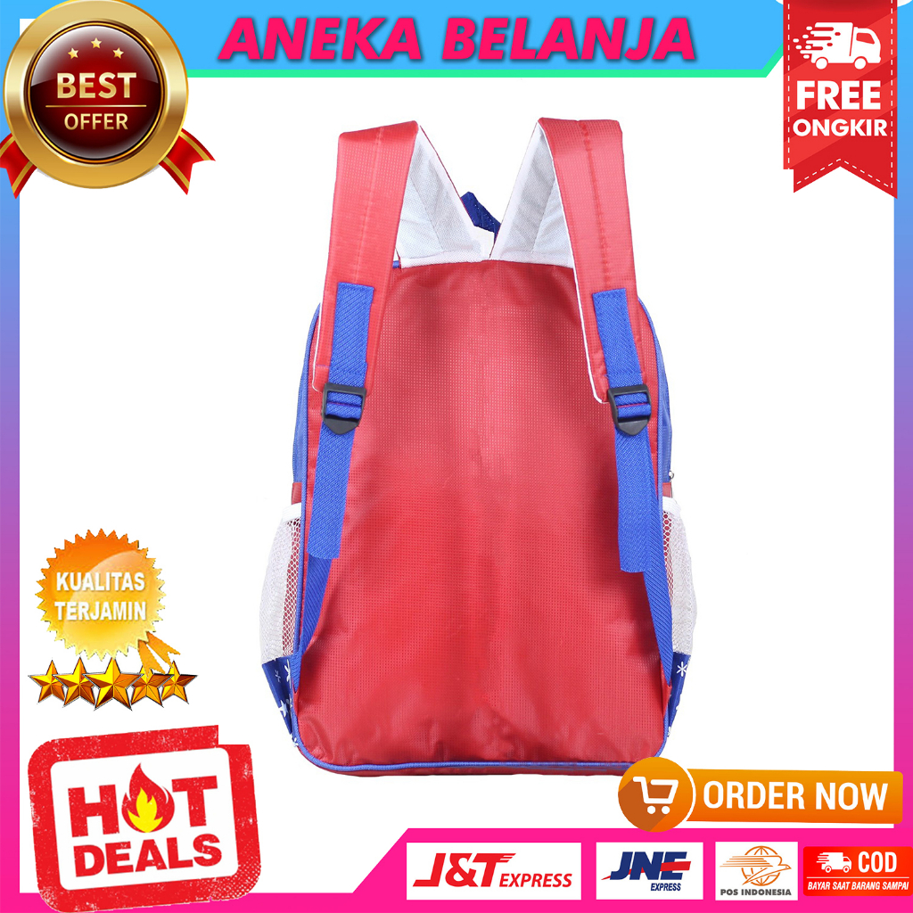 Tas Sekolah Anak Laki Laki Terbaru Karakter Timbul Spiderman Ransel Anak Cowok Paud TK SD SMP Trendy Bahan Kuat Tebal Tas Gendong Anak Murah Kualitas Import