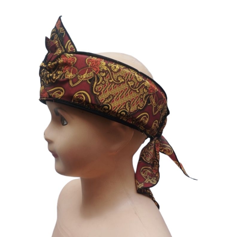 Iket sunda batik anak/iket seragam pangsi anak Sekolah TK&amp;SD /udeng/totopong anak