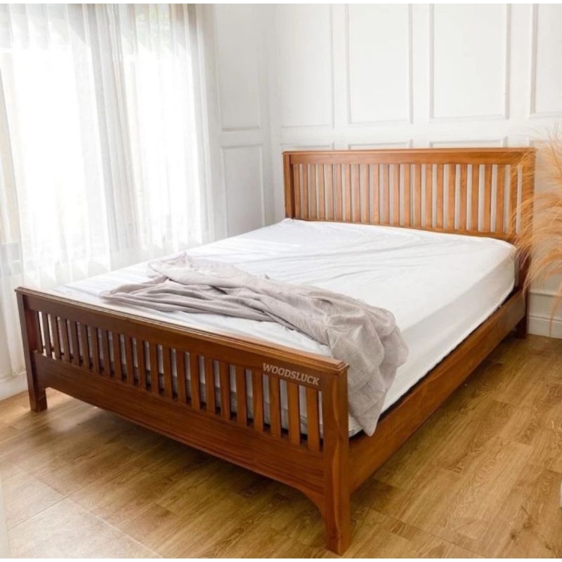 dipan kayu jati minimalis perhutani