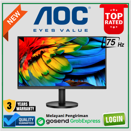 Monitor LED AOC 24B2XHM Ultra Slim Monitor - 23.8"/VA/6ms/75Hz/FHD