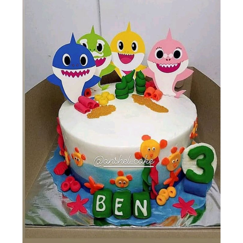 

Kue ulang tahun Baby Shark / Kue ultah / Kue karakter / Kue online murah / Baby Shark / Blackforest