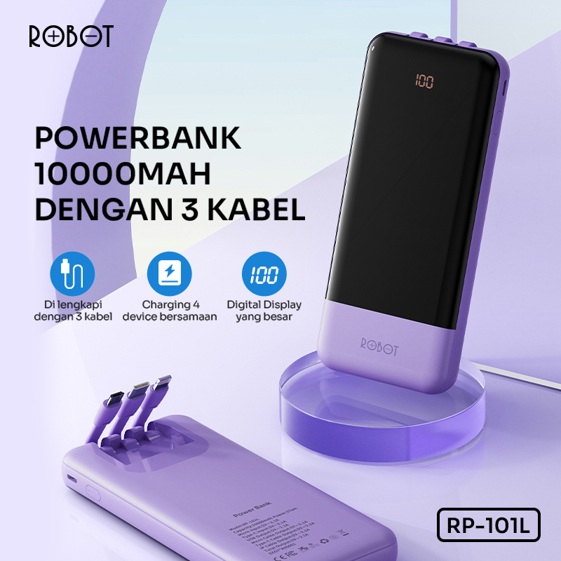 POWERBANK ROBOT RP-101L 10000MAH ( NEW )