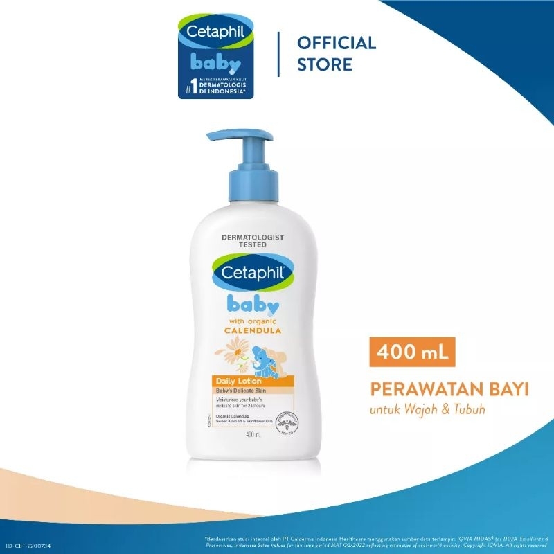 Cetaphil Baby Daily Lotion With Organic Calendula 400ml