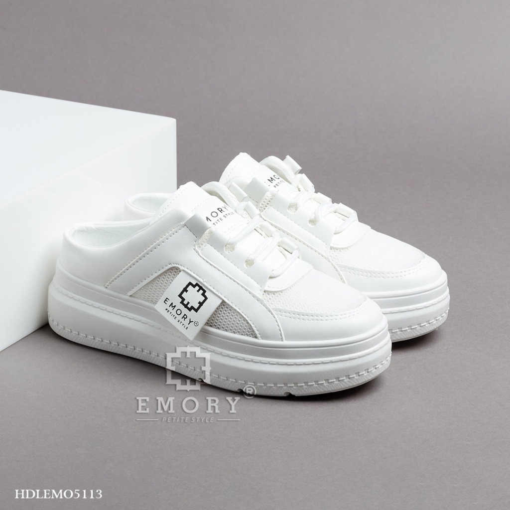 SEPATU  WANITA EMORYSTYLE  Sneakers Soha  HDLEMO 5113 MB WHITE