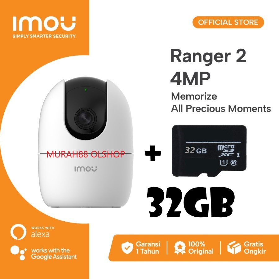 IP Camera CCTV Wi-Fi Indoor IMOU Ranger 2 Smart Tracking H.265 4MP original