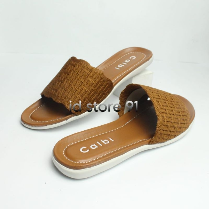 Sandal Slop Wanita Rajut