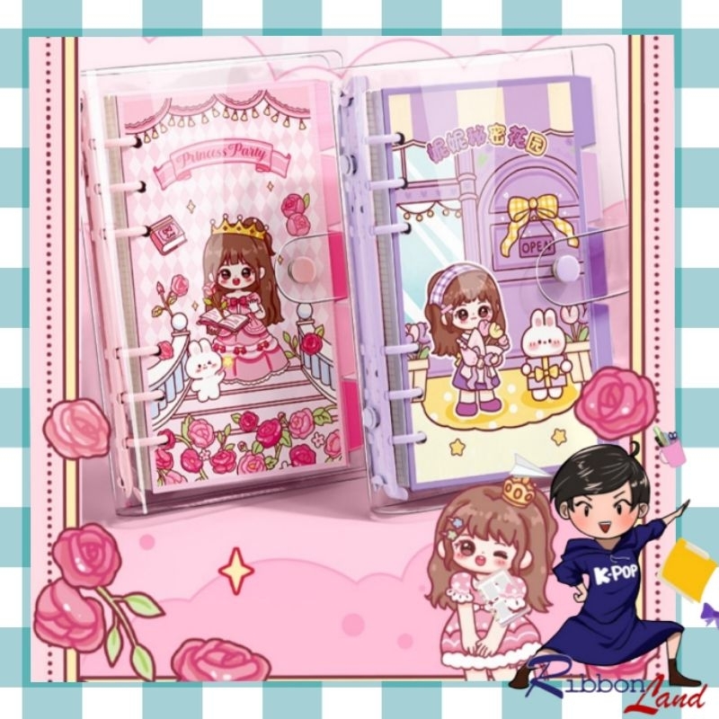 

A6 ORJI Set Binder Diary Kertas NINI PRINCESS & FRIENDS