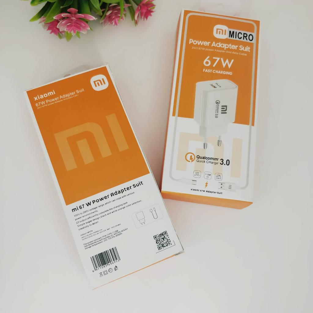 Charger Xiaomi Redmi 67W For Android Micro Qualcomm 3.0A Casan Redmi Xiaomi usb micro Promo Sen