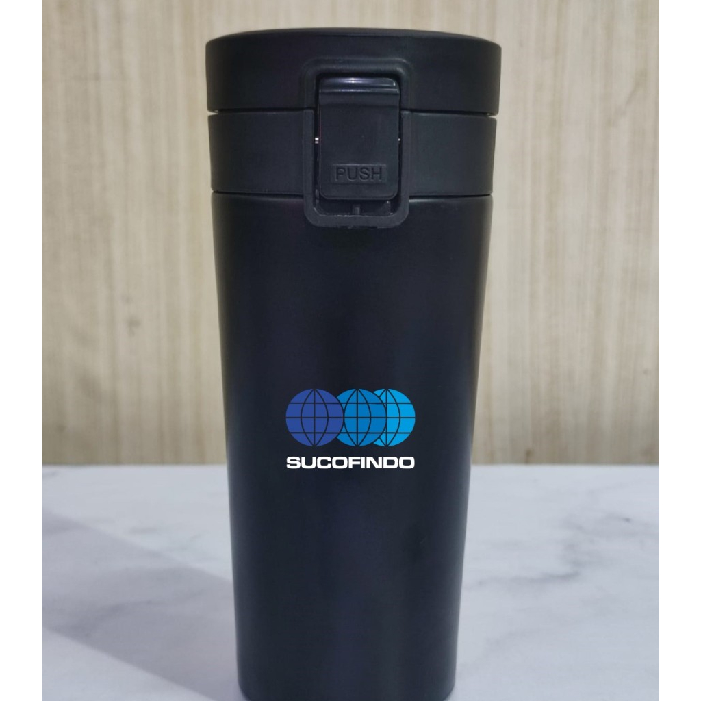 Termos Coffee Cup Flip Custom Logo SUCOFINDO / Tumblr Custom Printing