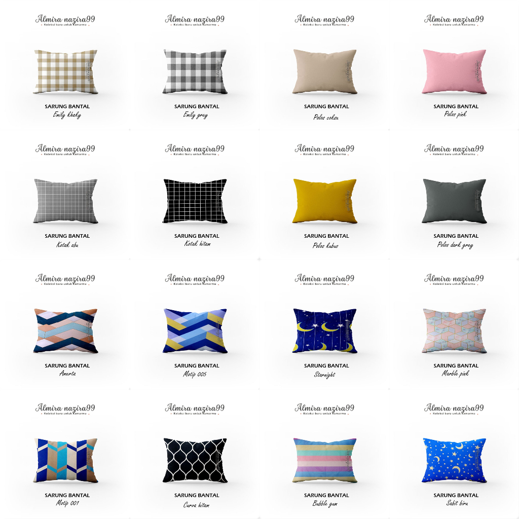 Sarung bantal eceran 45x65