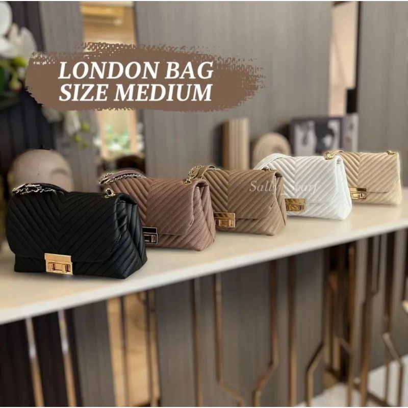 Tas Selempang Wanita Low Q Budget, London Bag Medium - Sally Scarf