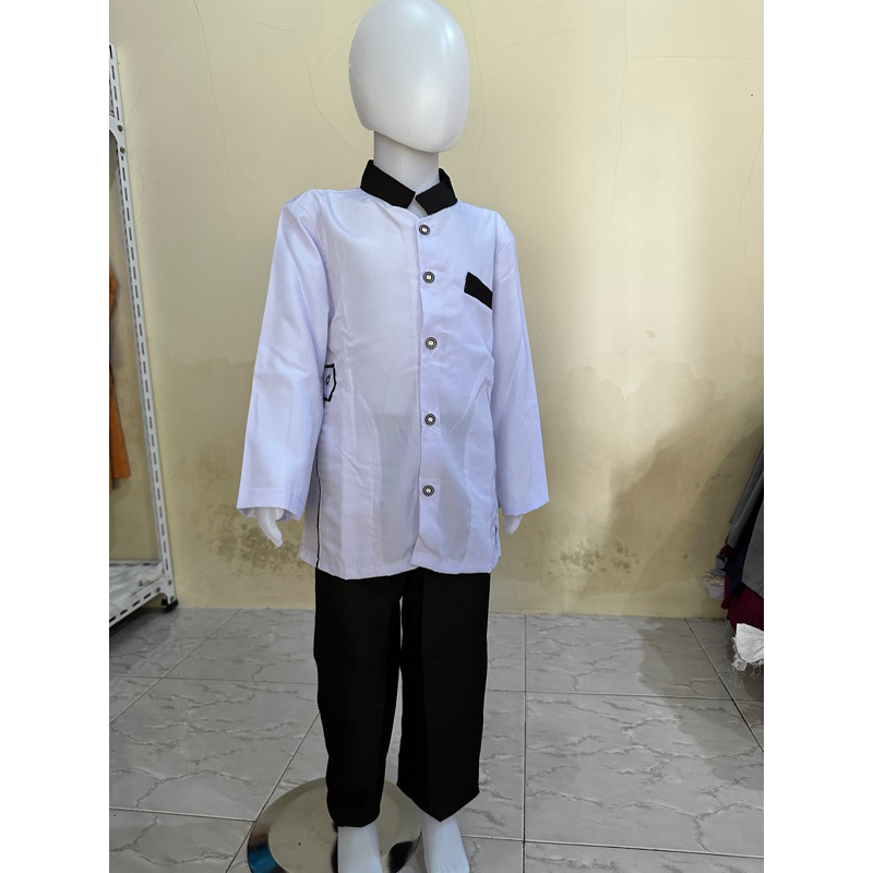 Baju Koko Anak Laki Laki Warna putih Koko putih anak terkini terlaris