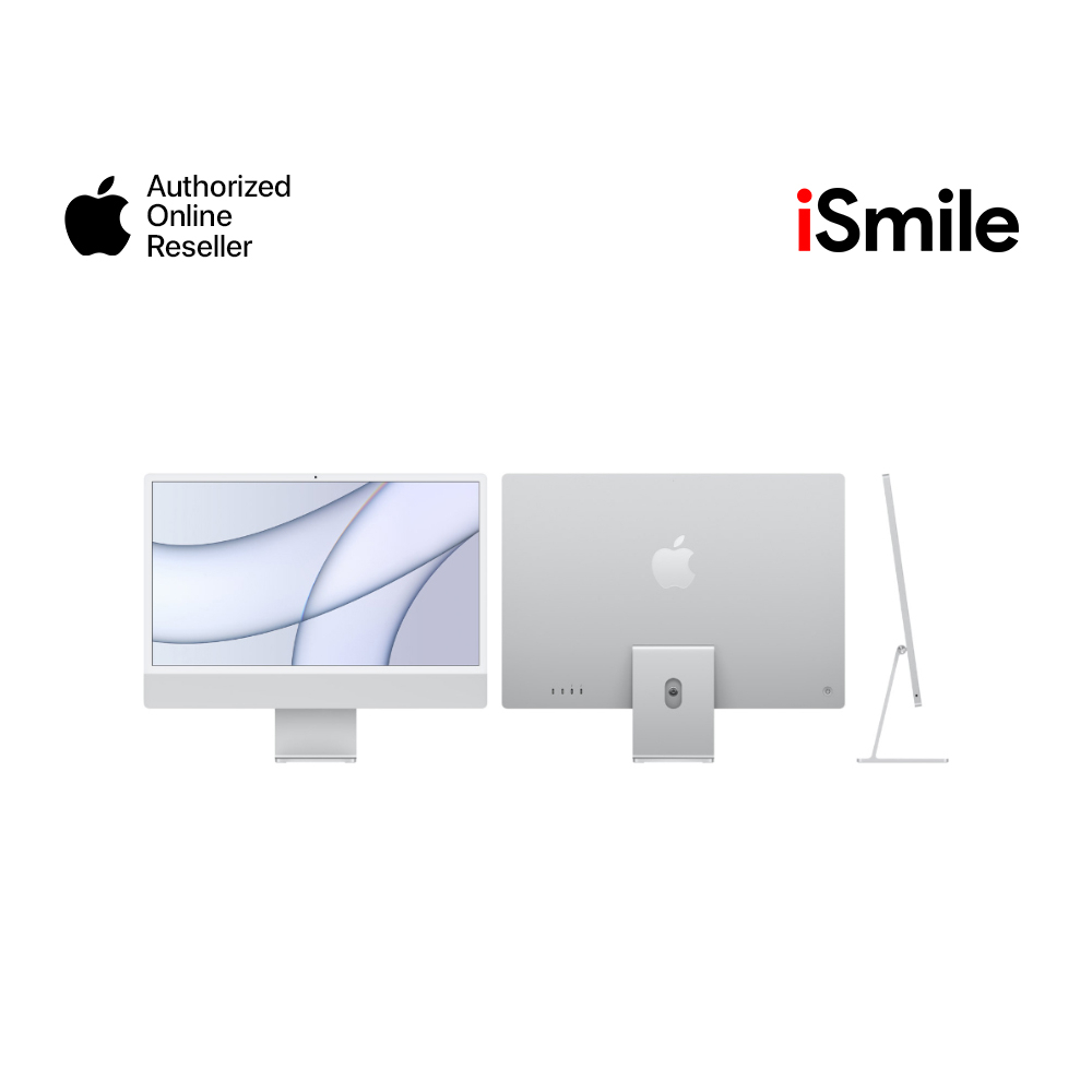 Apple iMac M1 Chip 4.5K 2021 8 Core CPU 7 Core GPU 256GB RAM 8GB Silver Green Blue Pink Garansi Resm