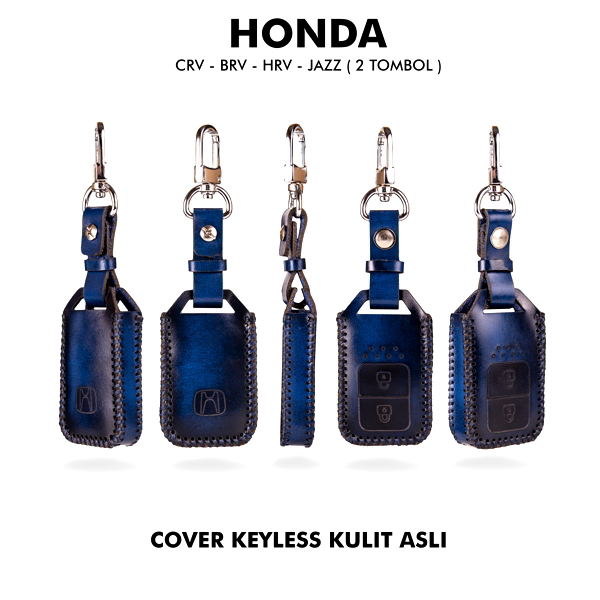 Keyless Cover Honda Leather Untuk Type Mobil Crv /Hrv / Brv / Brio / Jazz / Free Grafir Nama