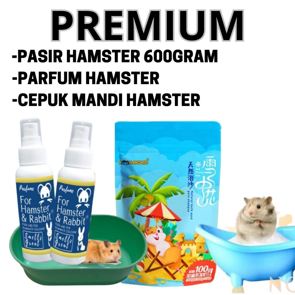 Paket Hemat Grooming Mandi Hamster FEFARM