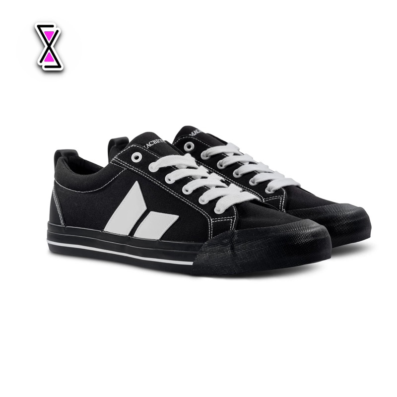 Sepatu Macbeth Global Eliot Black White Original Resmi