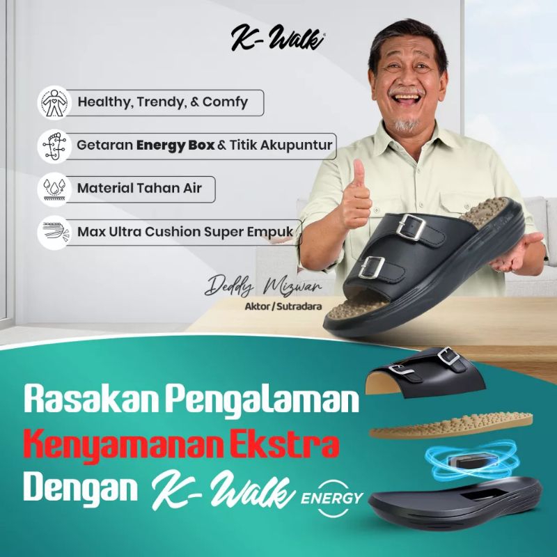 Jaco Kozuii K-Walk Energy Sandal terapi kesehatan dan Replexi original