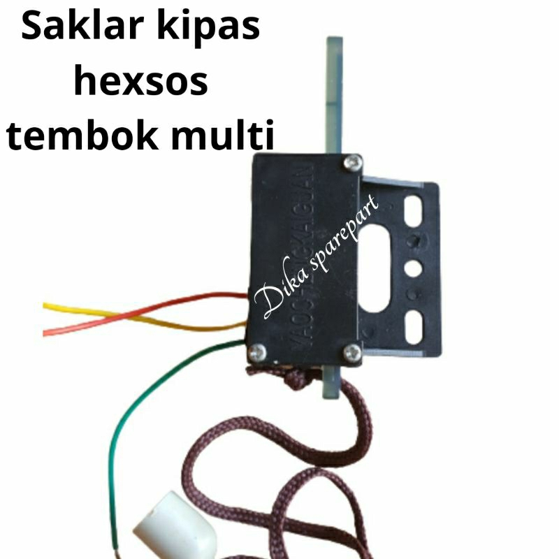 Switch saklar Hekshos kipas angin tembok maspion multi