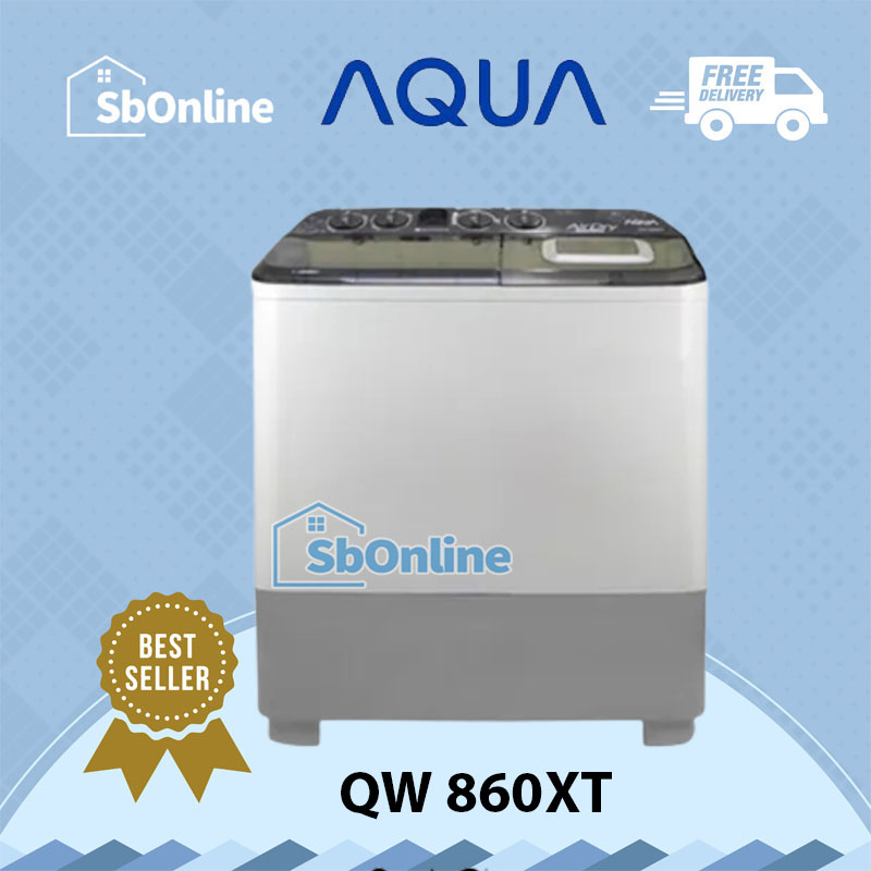 MESIN CUCI AQUA 8 KG 380 WATT - QW 860 XT