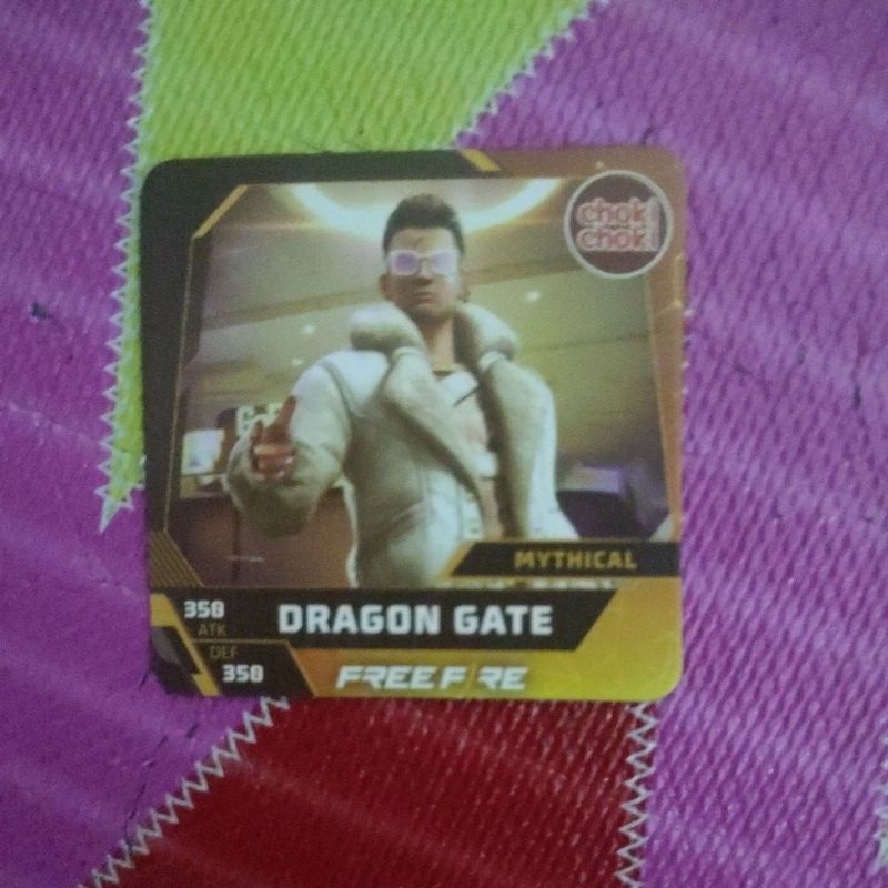 card chokichoki X free fire "Dragon Gate"