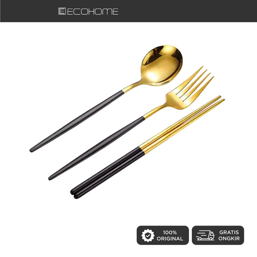 Cuttlery Set Stainless Ecohome x CromaHaus Food Grade