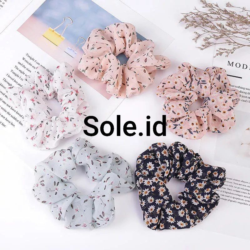 SCRUNCHIES IMPORT - KARET RAMBUT SCRUNCHIES