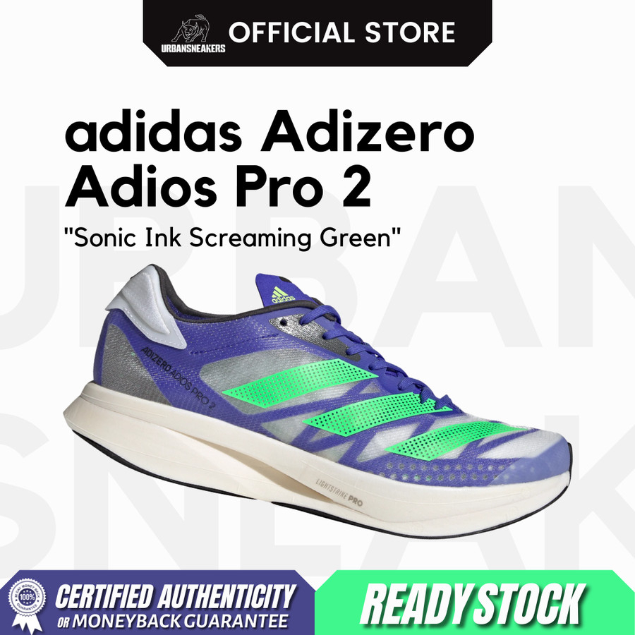 adidas Adizero Adios Pro 2 Sonic Ink Screaming Green | FY4082