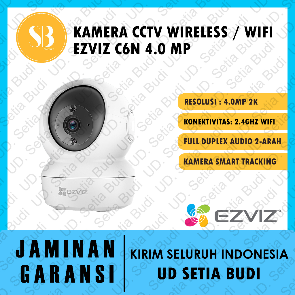 Kamera CCTV Wireless Wifi 4 MP Ezviz Hikvision C6N