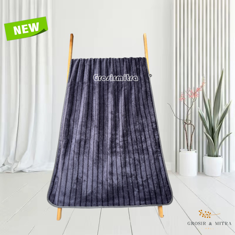 Handuk Mandi Dewasa Unisex Handuk Jumbo Handuk Besar Perlengkapan Kamar Mandi Microfiber Lembut Daya Serap Tinggi Handuk Murah Terlaris Berkualitas Salur Terang