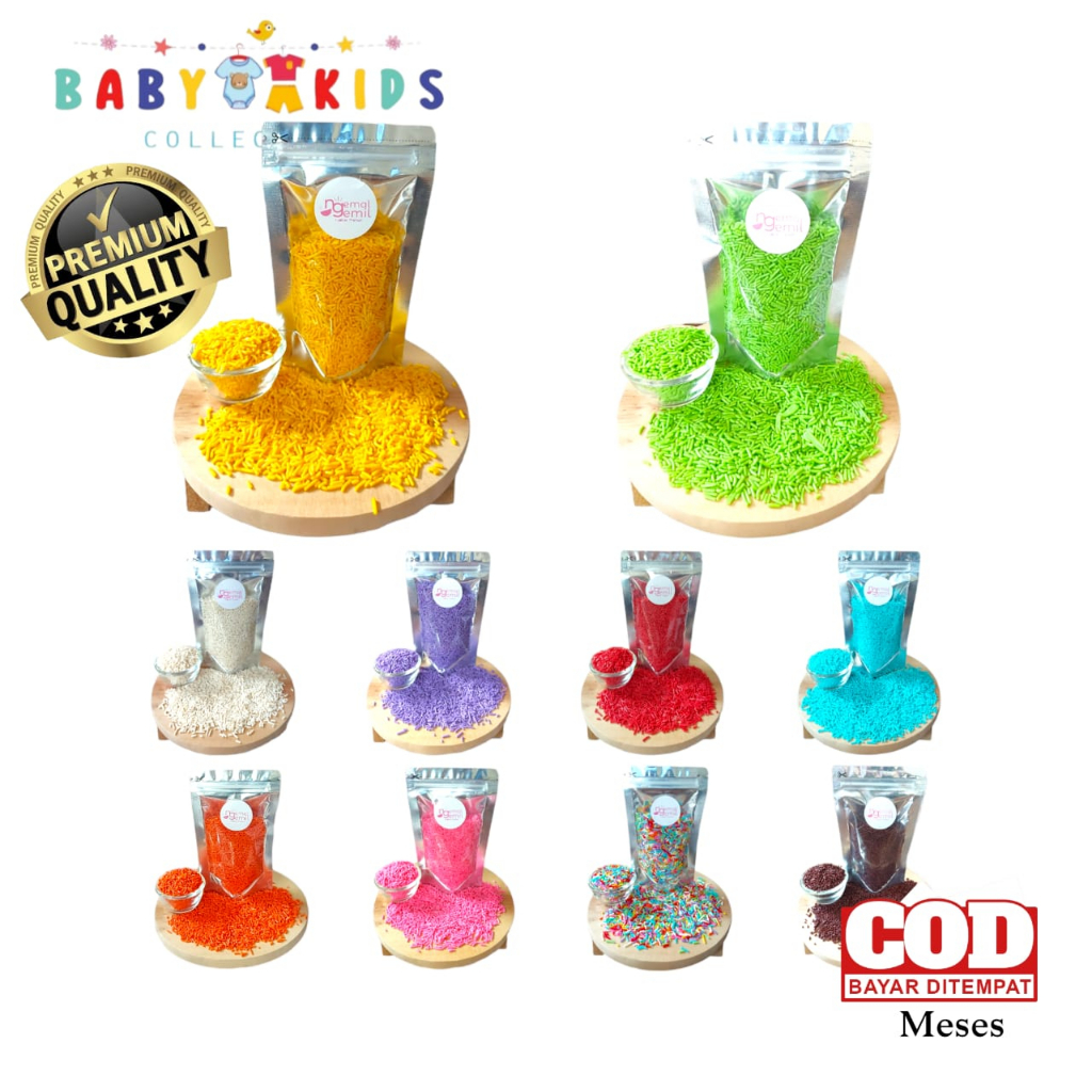 

Meses Pouch Variasi Meses Butiran Coklat Sprinkle Topping Donut Kue Bolu Kualitas Premium