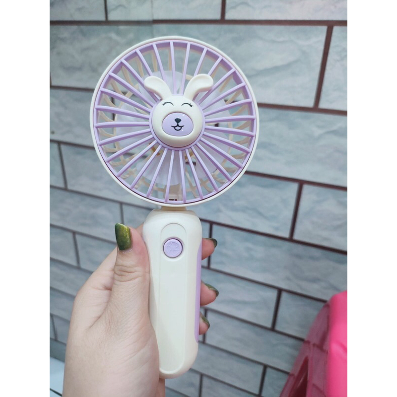 Kipas Angin Mini Portable HK-59/ Mini Fan USB Rechargeable Desktop Fan/Kipas Angin Travel