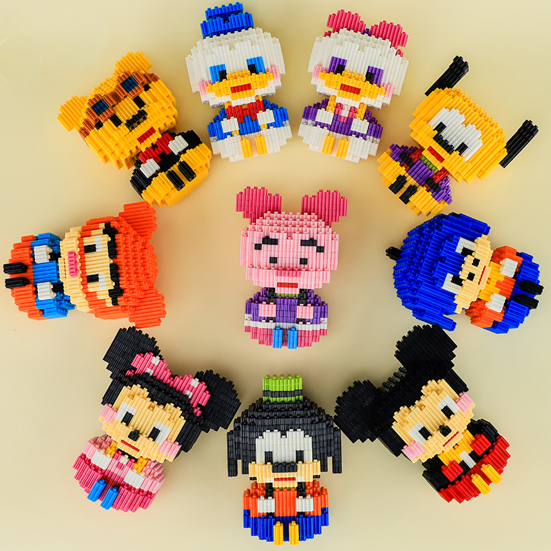 Nano Block Disney Baby Mickey Minnie Donald Mainan Balok Susun Karakter Disney Set Hadiah dan Pajangan