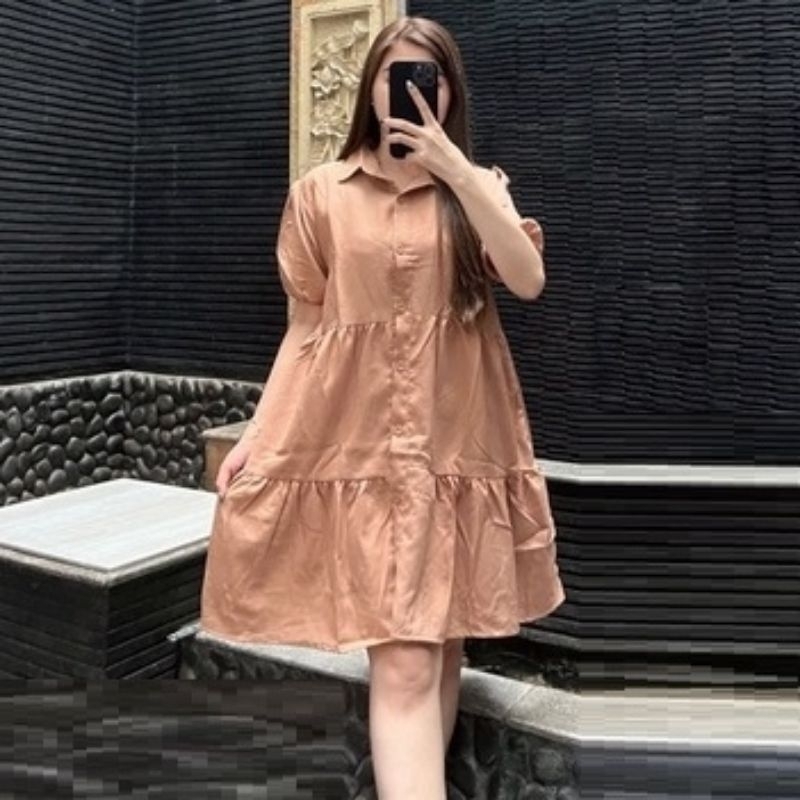 Baju Dress Moscrepe Yoorana Wanita