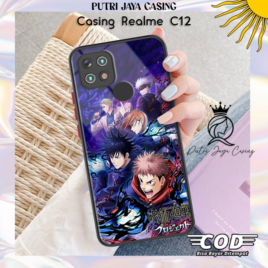 Case Hp Realme C12 casing Realme C12 Motif ANIMEJJTSU03 Casing Terbaru Case Karakter Lucu Casing Luc