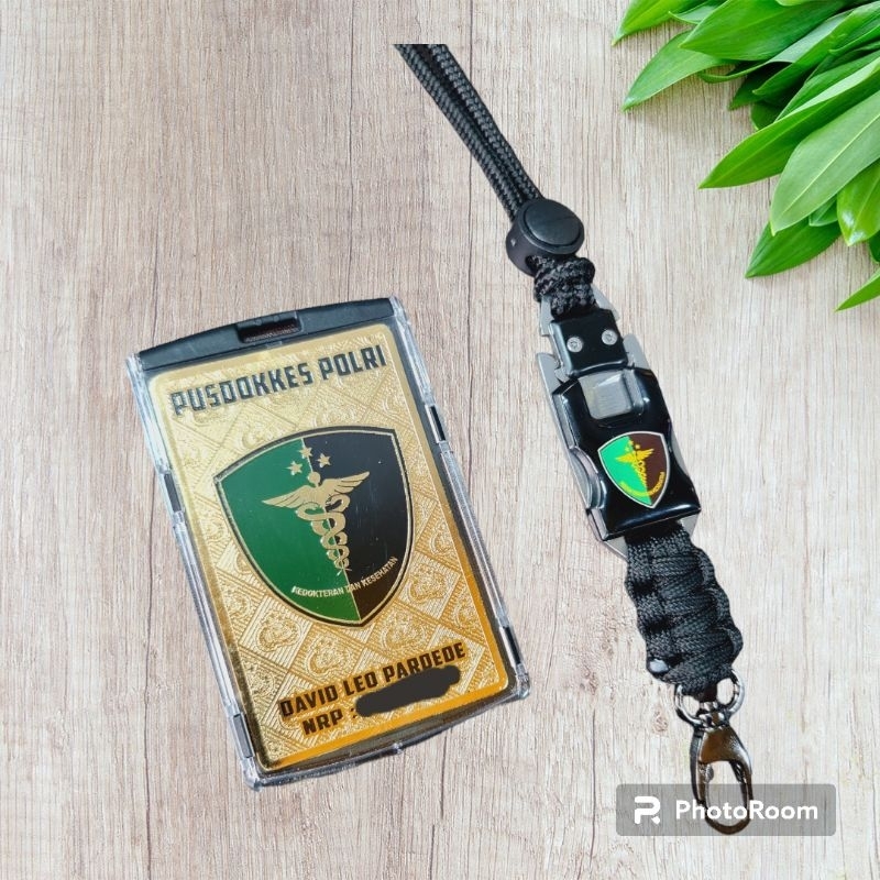 

lencana id card set logo costum lanyard holder mini knife