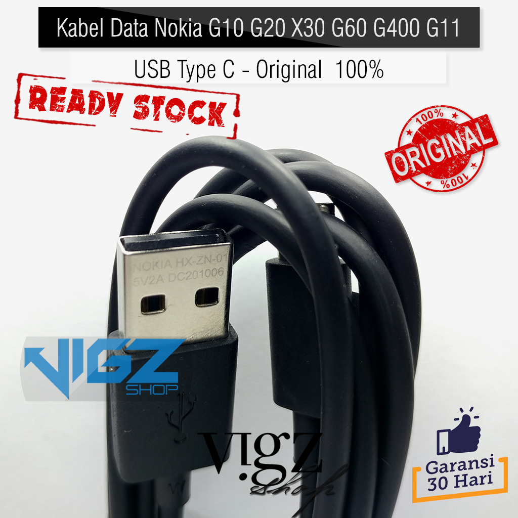 Kabel Data Nokia G10 G20 X30 G60 G400 G11 USB Type C Original 100%