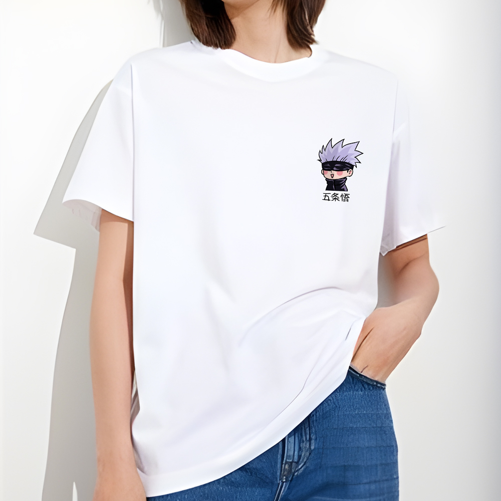 TERBARU Kaos Anime Gojo Satoru JUJUTSU KAISEN / Totebag Anime / Kaos Anime Gojo Satoru / Merchandise Gojo Chibi