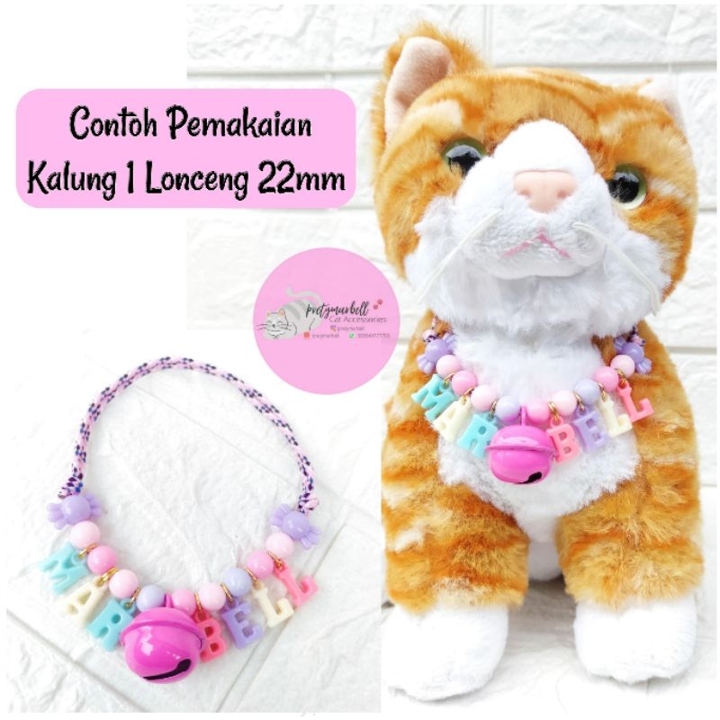 Kalung Kucing Nama Huruf Gantung Lucu Request Nama