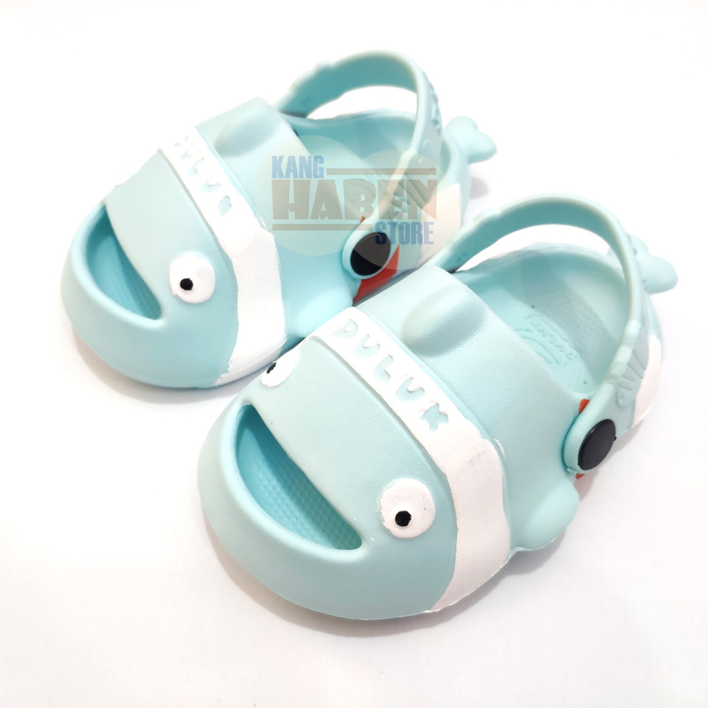 New Sandal Anak Bayi Balita Cewek Cowok ukuran 20 - 25 Bentuk Ikan Nimo Lucu Habenkids