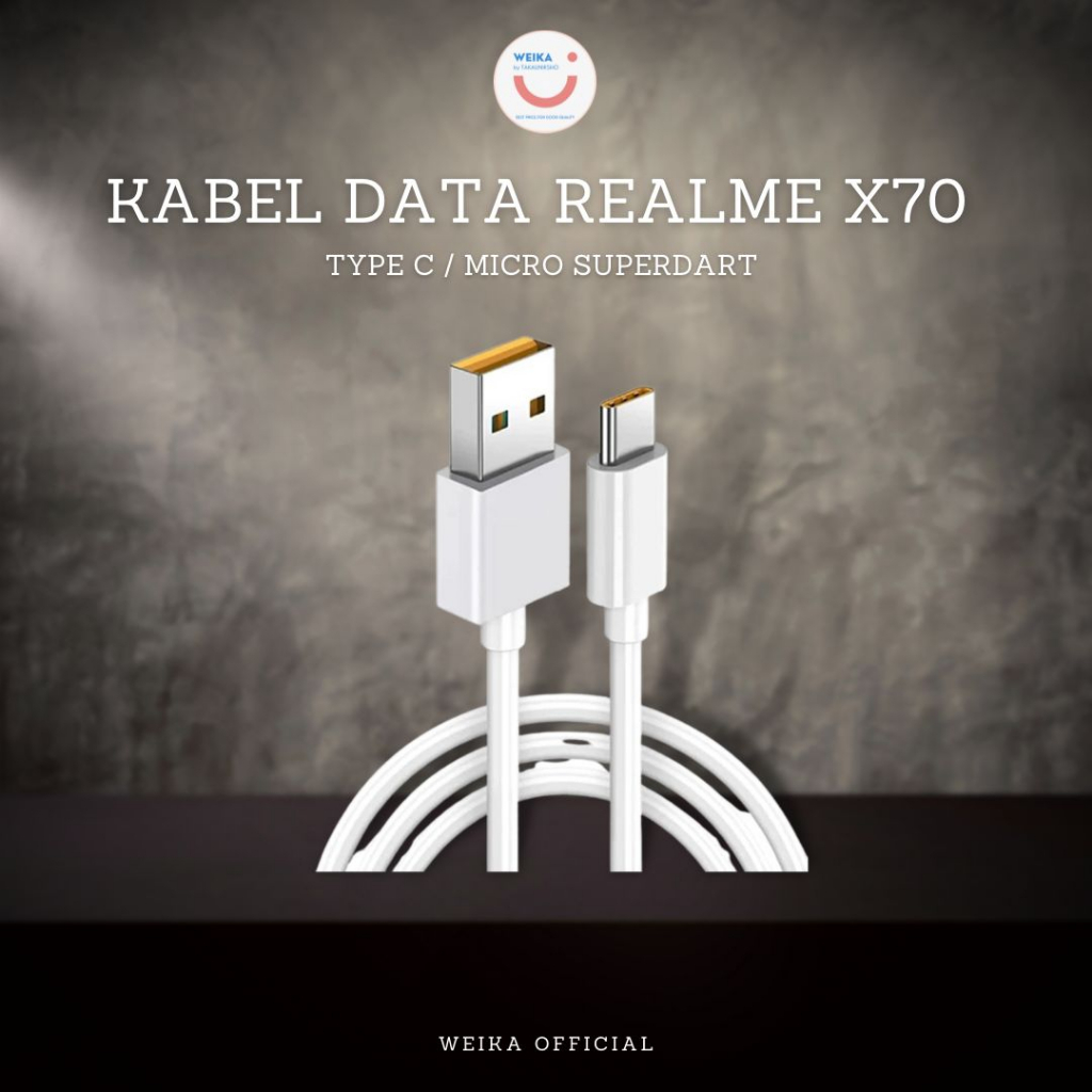 Kabel Data Realme Fast Charging 3.0A Superdart X70 Type C/Micro