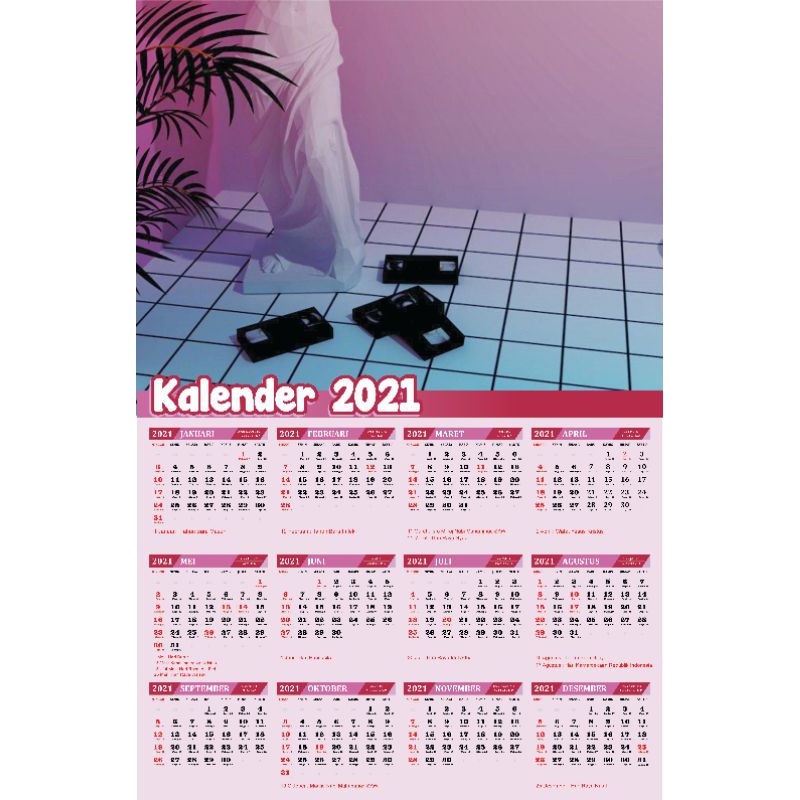 

Kalender Dinding Pakai Foto / design sendiri
