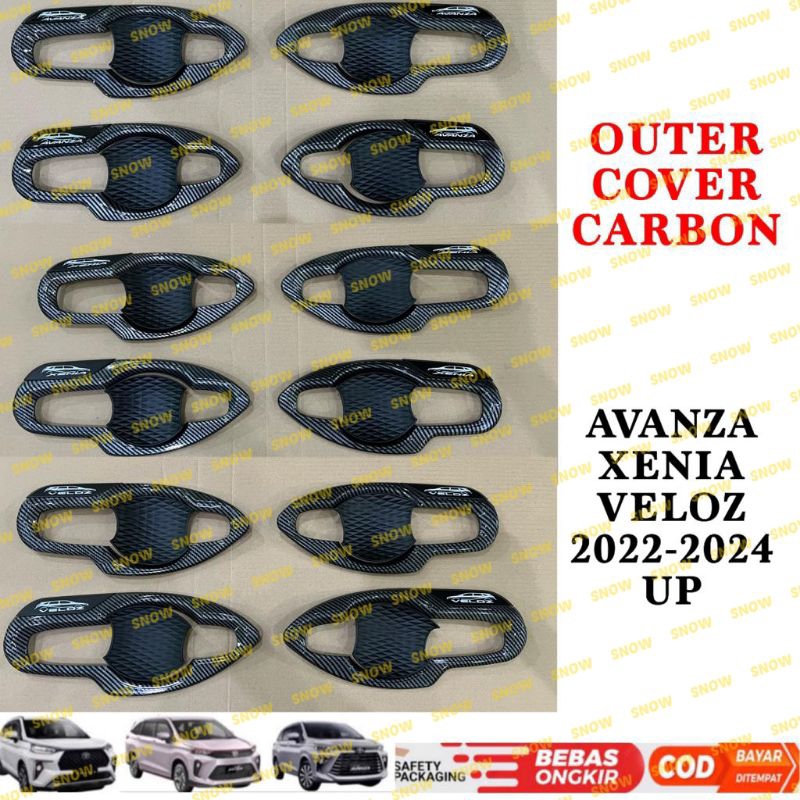 Cover Outer Avanza Xenia Veloz 2021 2022 2023 2024 UP Exclusive Carbon