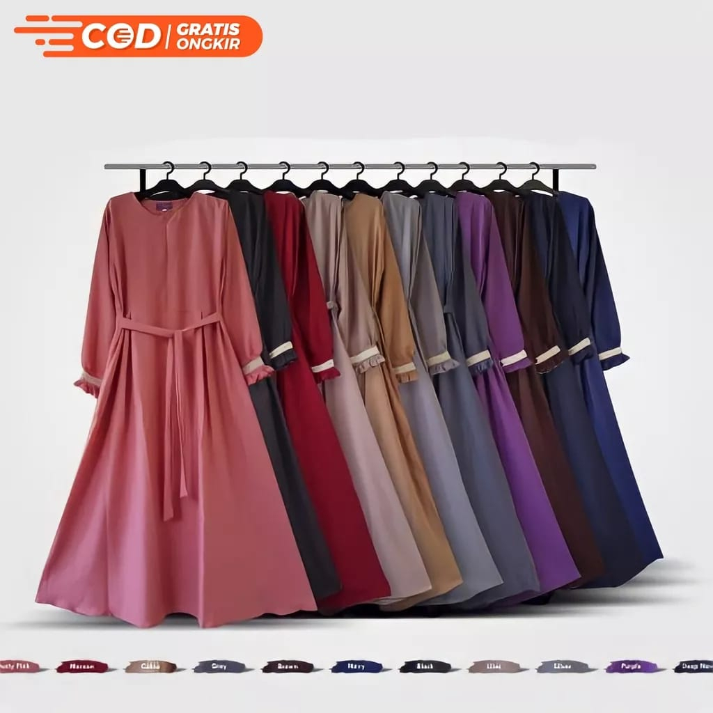 Gamis Wanita Toyobo Fodu Premium Busui Jumbo Termurah Model Terbaru
