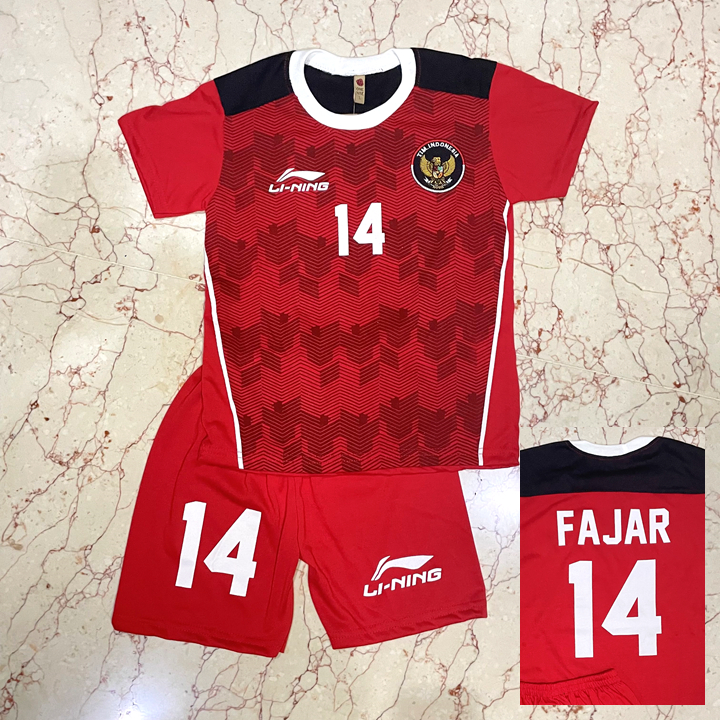 Setelan Kaos Timnas Indonesia Bola Usia 1-10 tahun Anak U23 U17 Sepak Bola 2023 Indonesia Argentina 