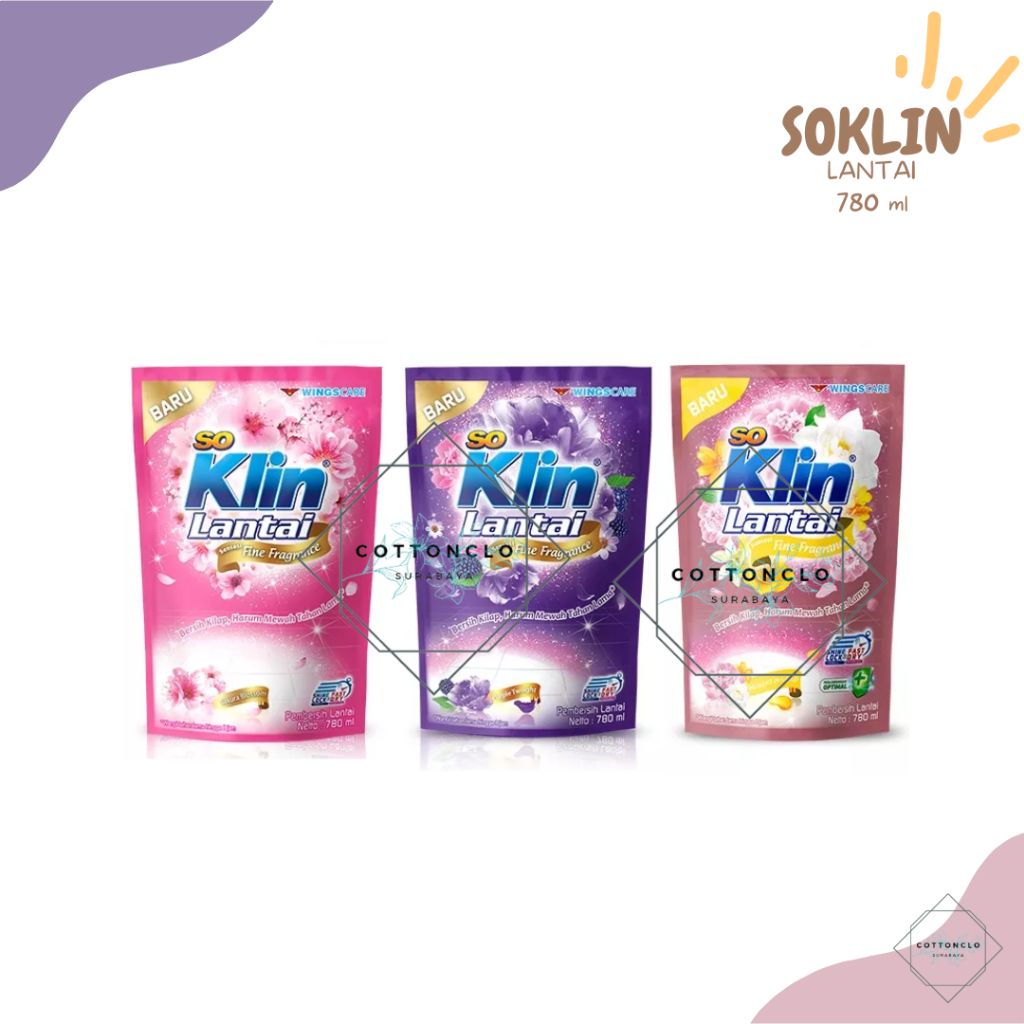 So Klin Lantai Fine Fragrance 780ml